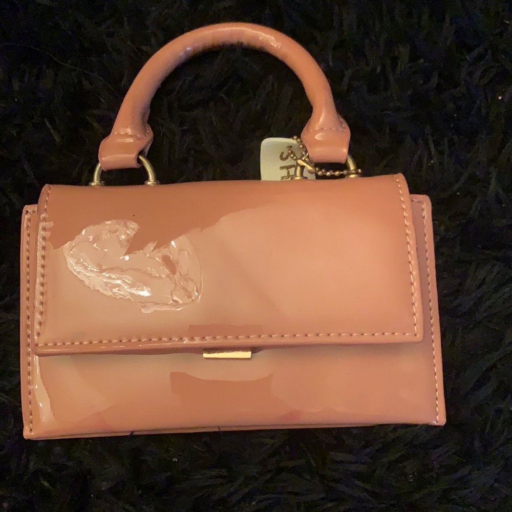 So cute peach small handbag